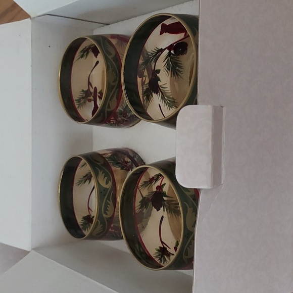 Votive cups 4 piece cardinal spruce design - Picture 6 of 6